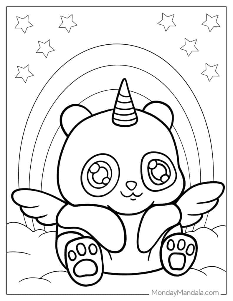 Unicorn coloring pages free pdf printables