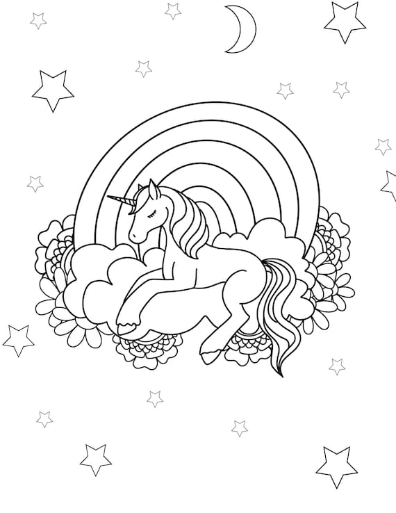 Unicorn coloring page for kids printable unicorn coloring page download png pdf jpg download now