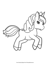 Unicorn coloring pages â free printable pdf from