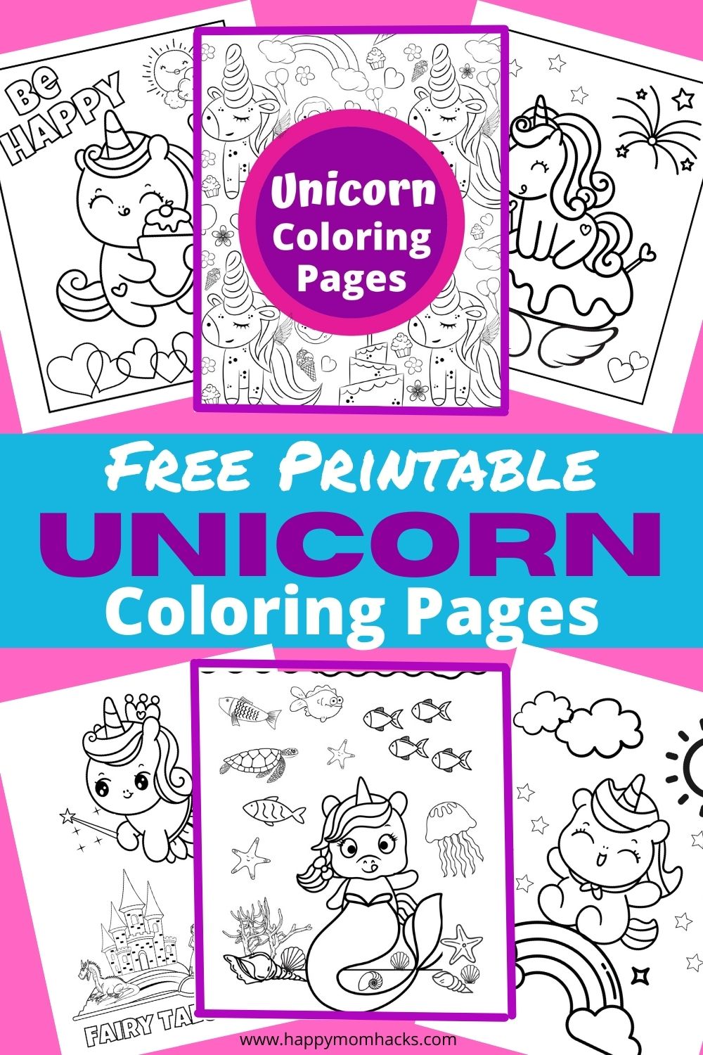 Free printable unicorn coloring sheets pdf