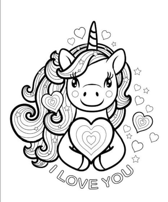 Unicorn coloring pagesprintablepdf