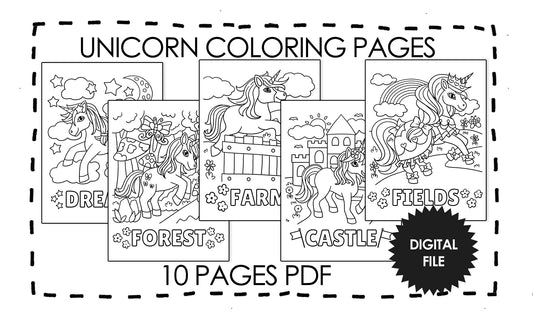 Unicorn coloring pages for girls cute unicorns coloring bookinstant â she