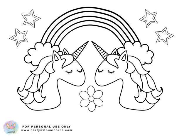 Unicorn coloring pages