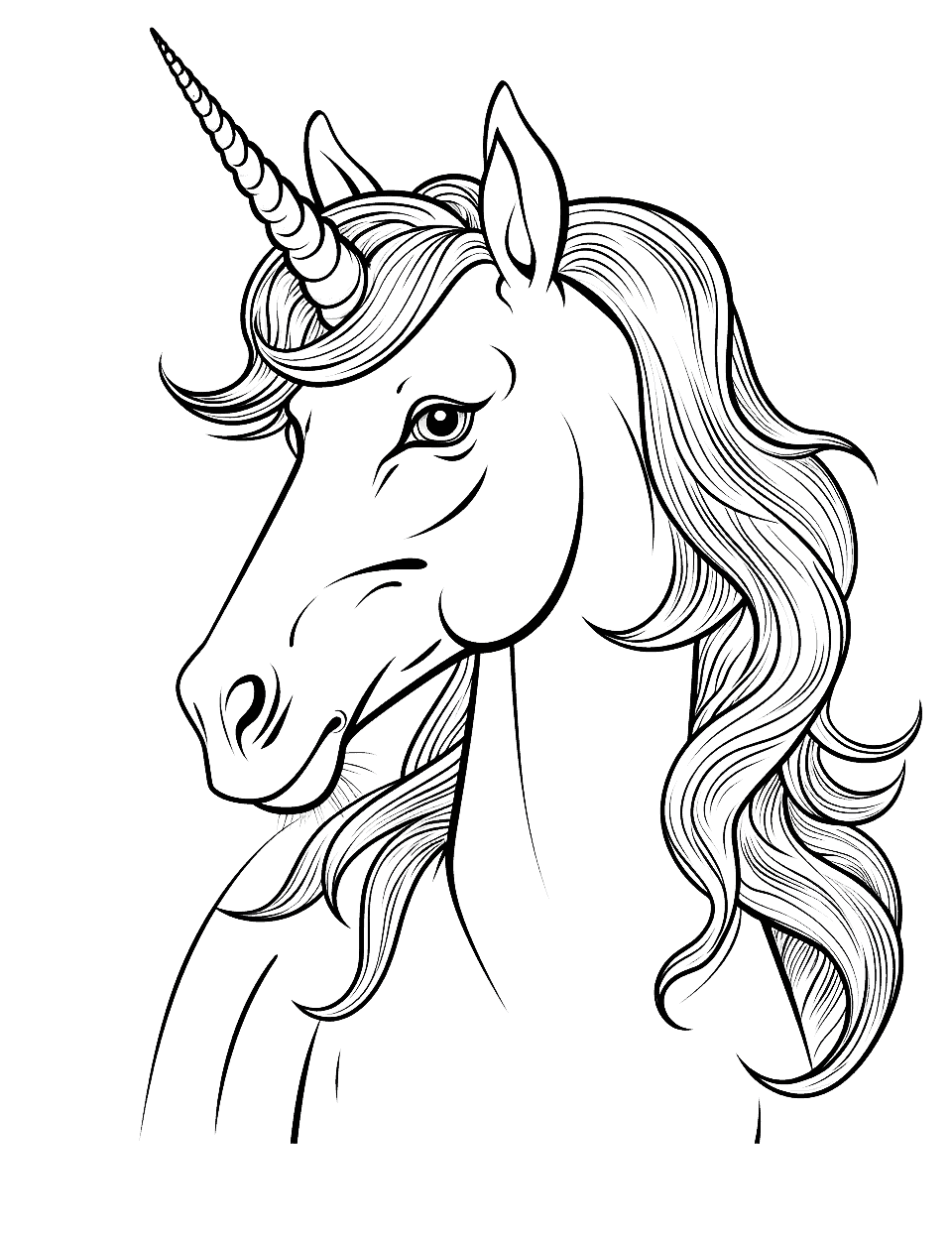 Unicorn coloring pages free printable sheets