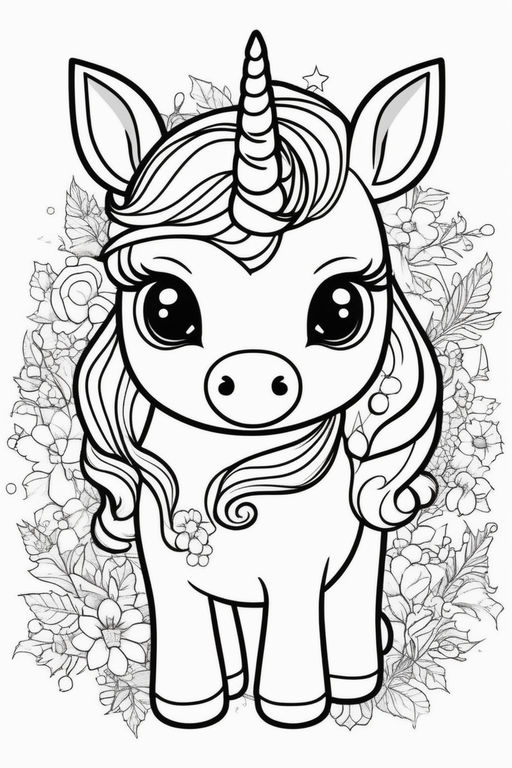 Coloring unicorn