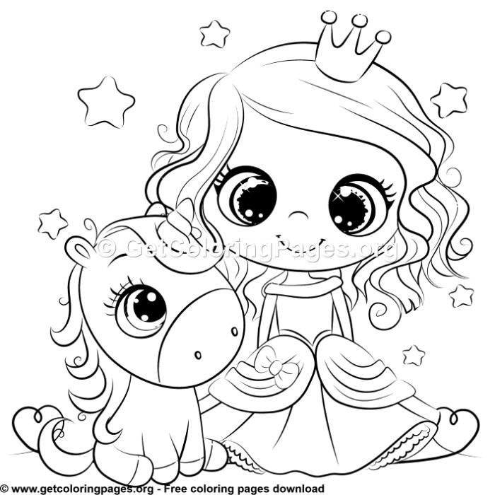 Cute unicorn and princess coloring sheet princess coloring sheets cute coloring pages princess coloring pages