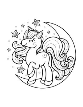 Unicorn coloring pages beautiful unicorns printable coloring book for kids