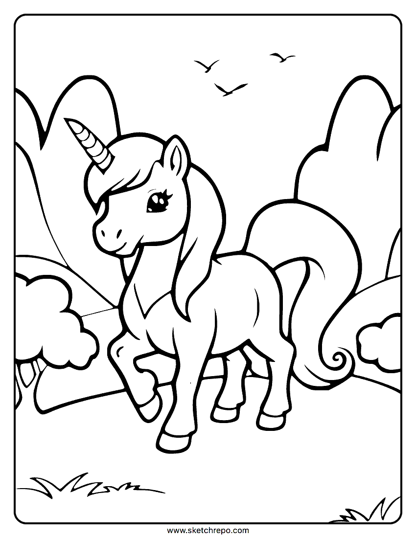 Unicorn coloring pages â sketch repo