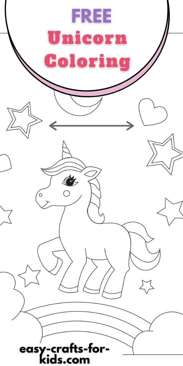 Unicorn coloring pages