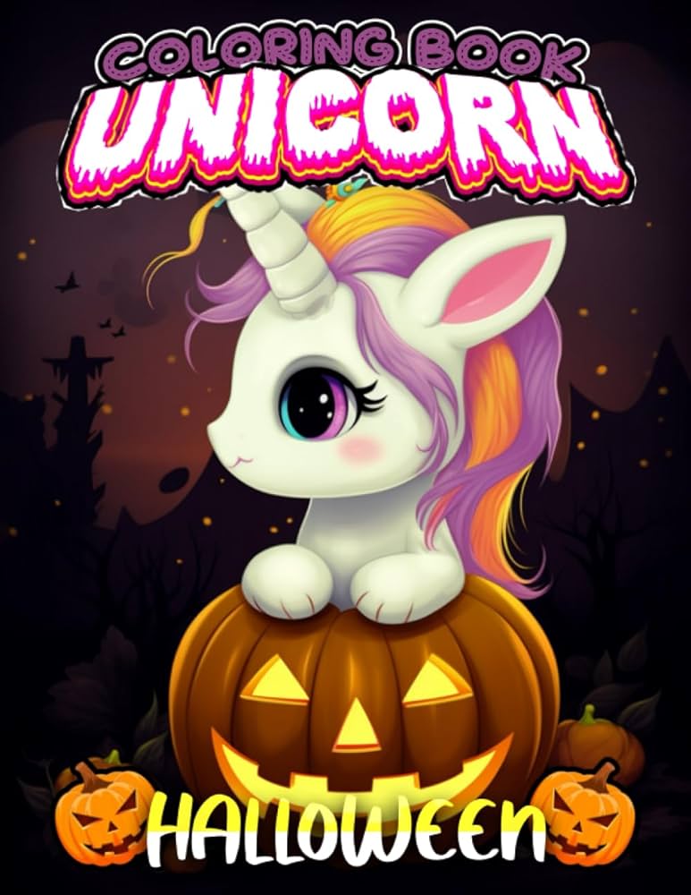 Unicorn halloween coloring book spooky unicorn coloring book for kids cute and kawaii coloring book for kids halloween coloring books kids halloween coloring books for girls ayden nash books