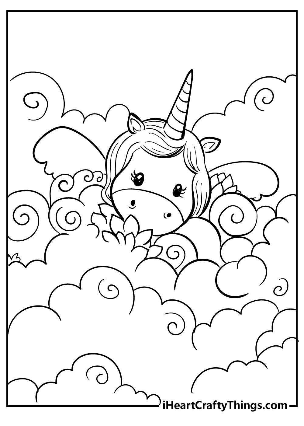 Unicorn coloring pages free printables