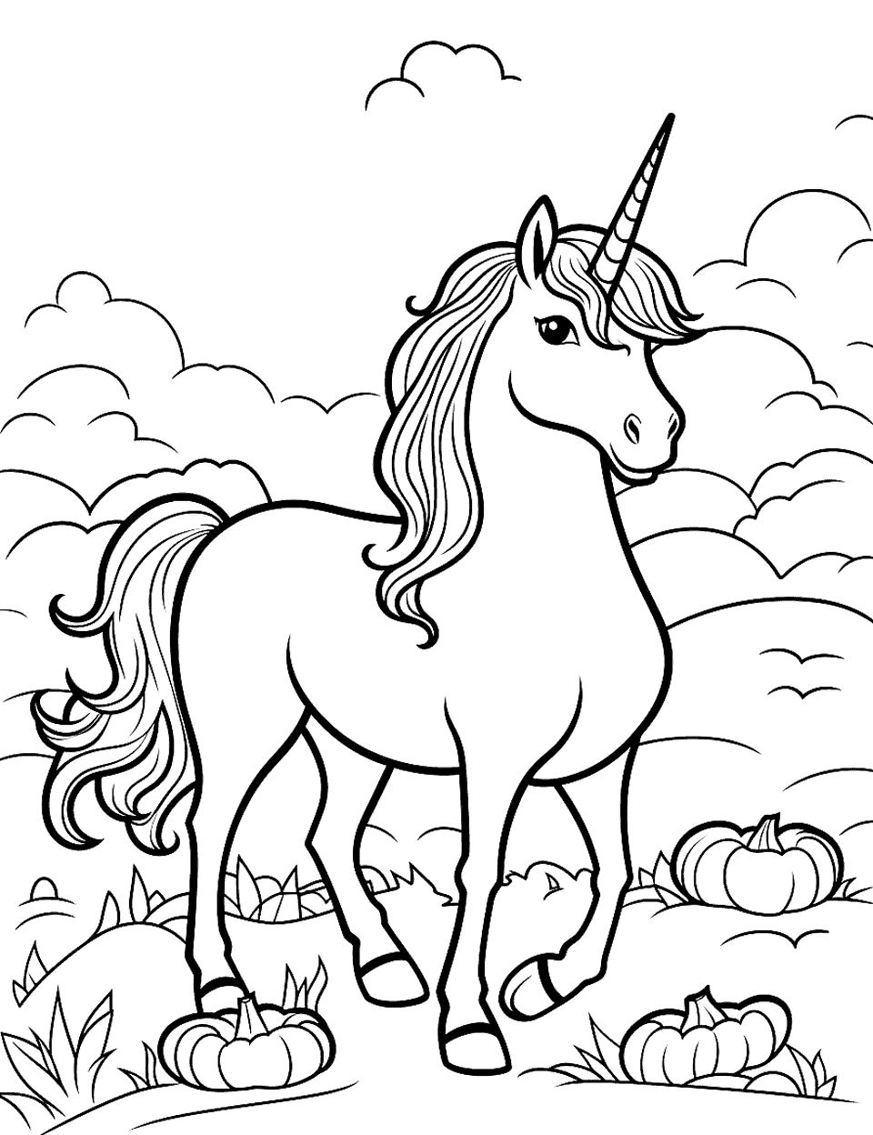 Unicorn coloring pages free printable sheets