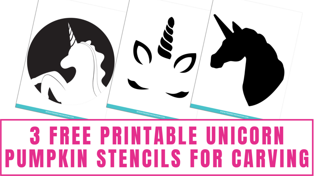 Free printable unicorn pumpkin stencils for carving