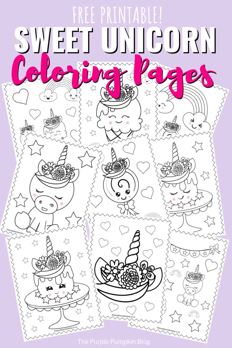 Free Printable Unicorn Coloring Pages PDF for Kids and Adults