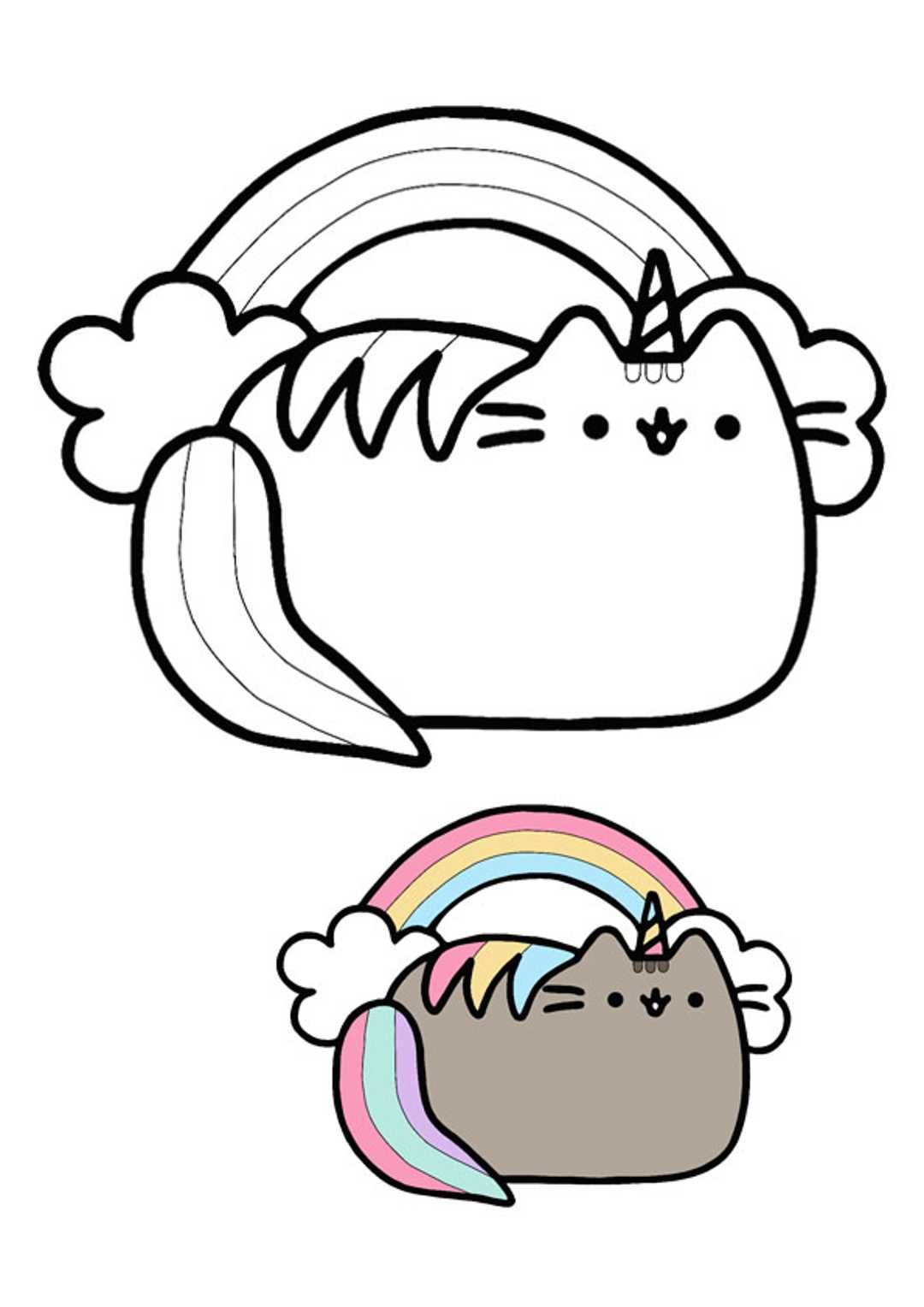 Pusheen unicorn coloring pages pusheen coloring pages unicorn coloring pages mermaid coloring pages