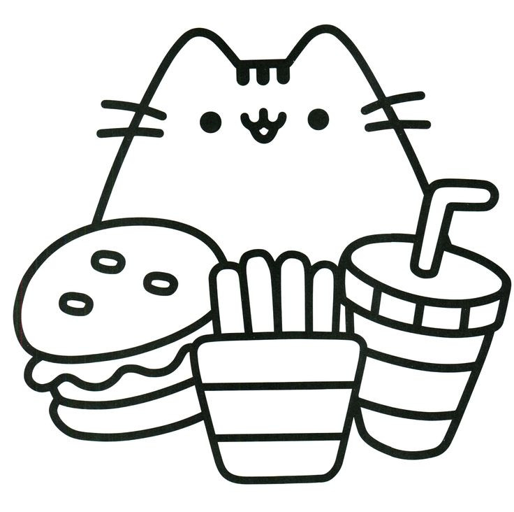 Fat unicorn coloring pages best pusheen coloring book images on pinterest â the little tot