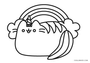 Free printable pusheen coloring pages for kids