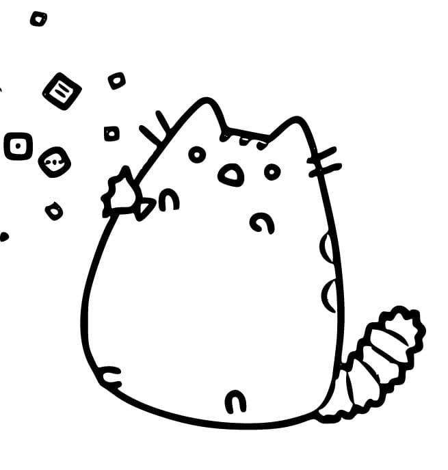 Pusheen coloring pages