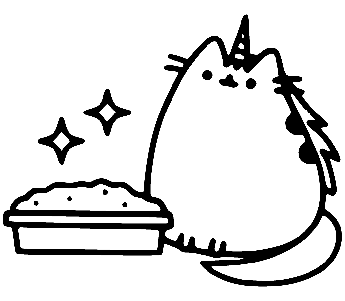 Pusheen coloring pages printable for free download