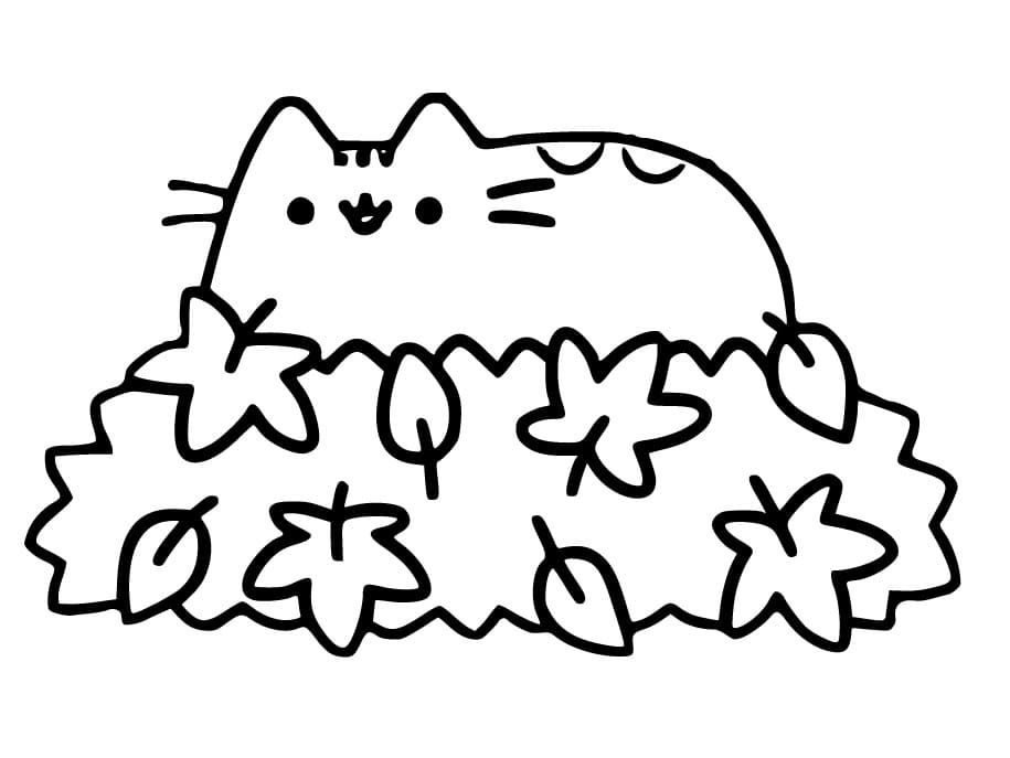 Pusheen coloring pages