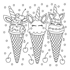 Free printable unicorn colouring pages for kids