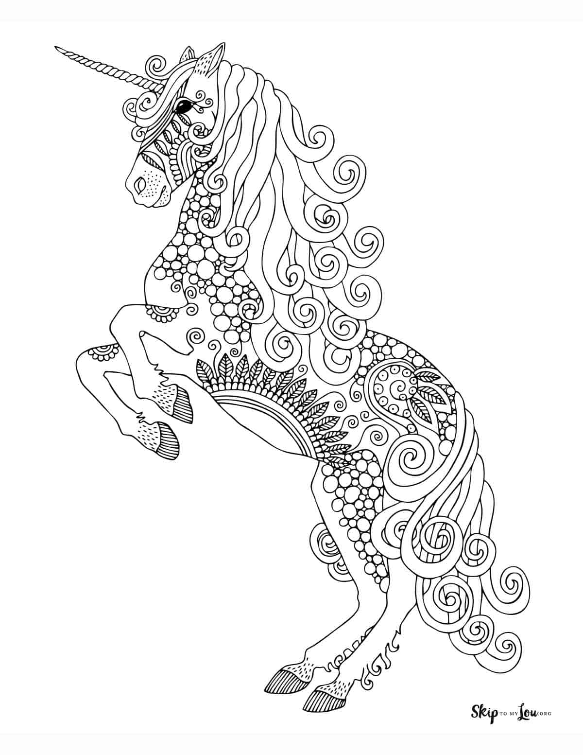 Magical unicorn coloring pages print for free skip to my lou