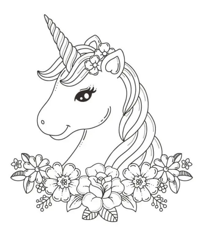 Unicorn coloring page upvpgamesusa