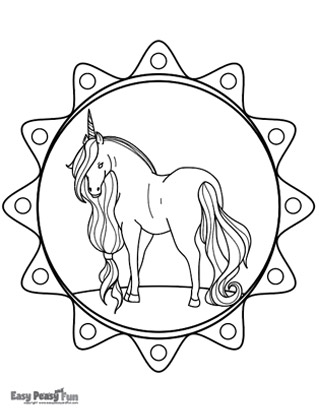 Unicorn coloring pages