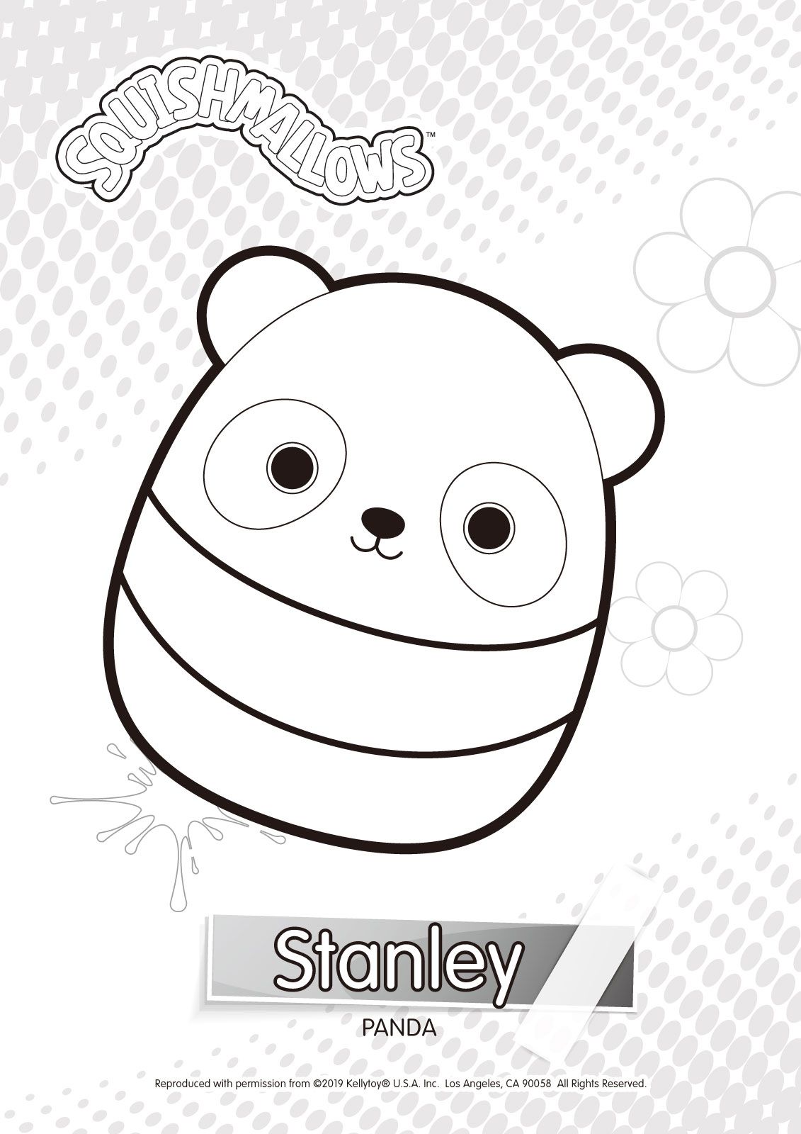 Stanley from squishmallows coloring pages cute coloring pages free kids coloring pages hello kitty coloring