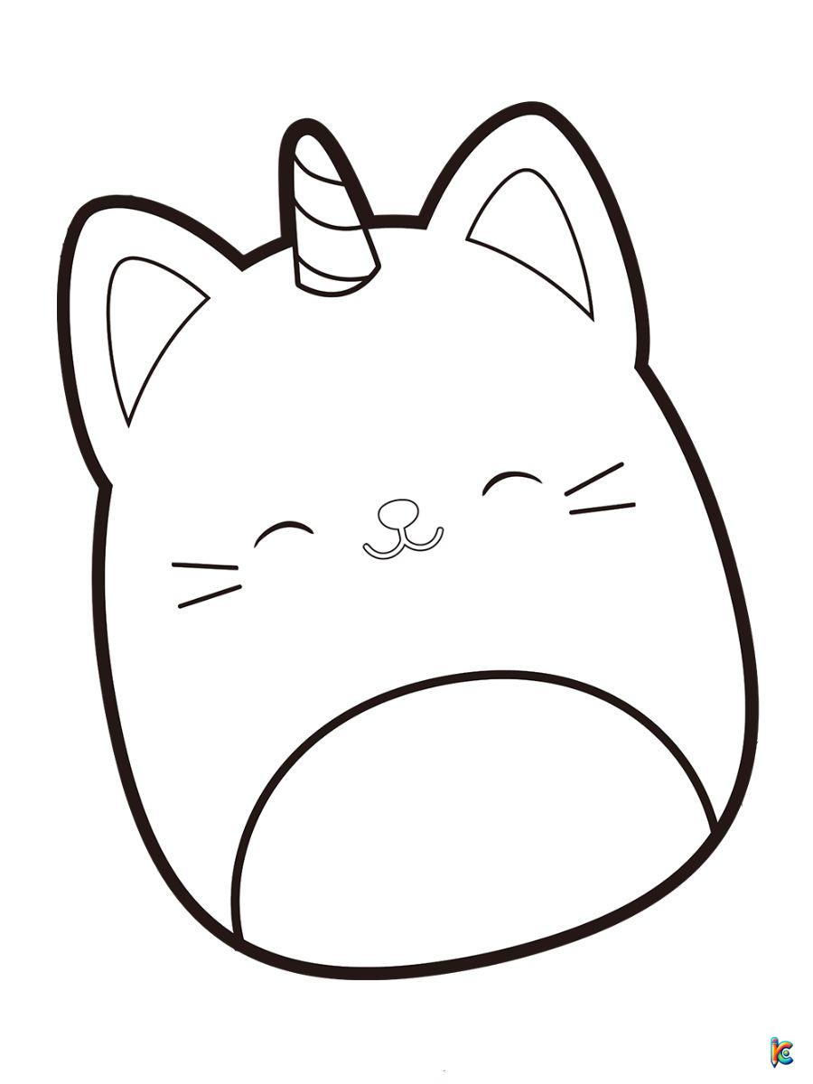 Squishmallow coloring pages â