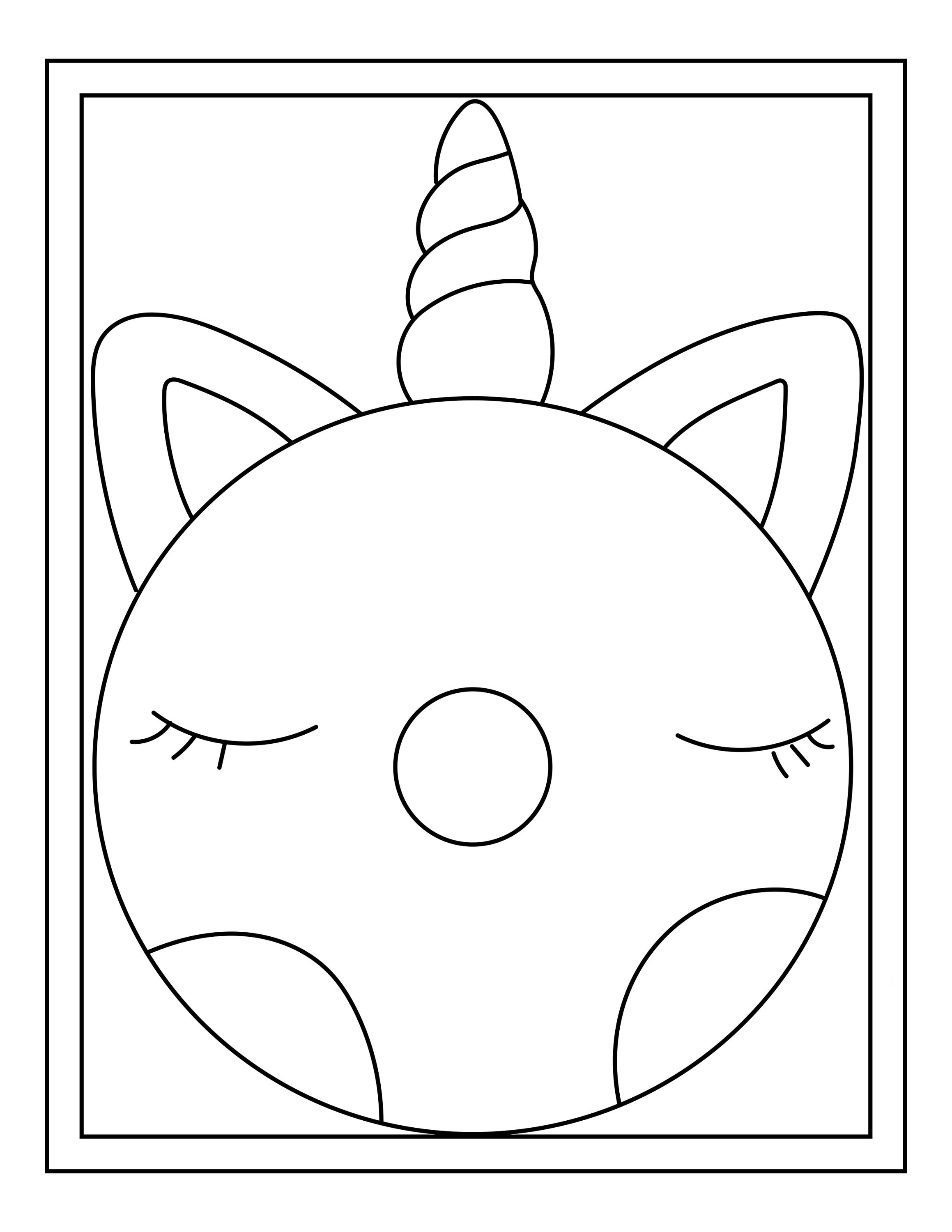 Squishy printable coloring pages