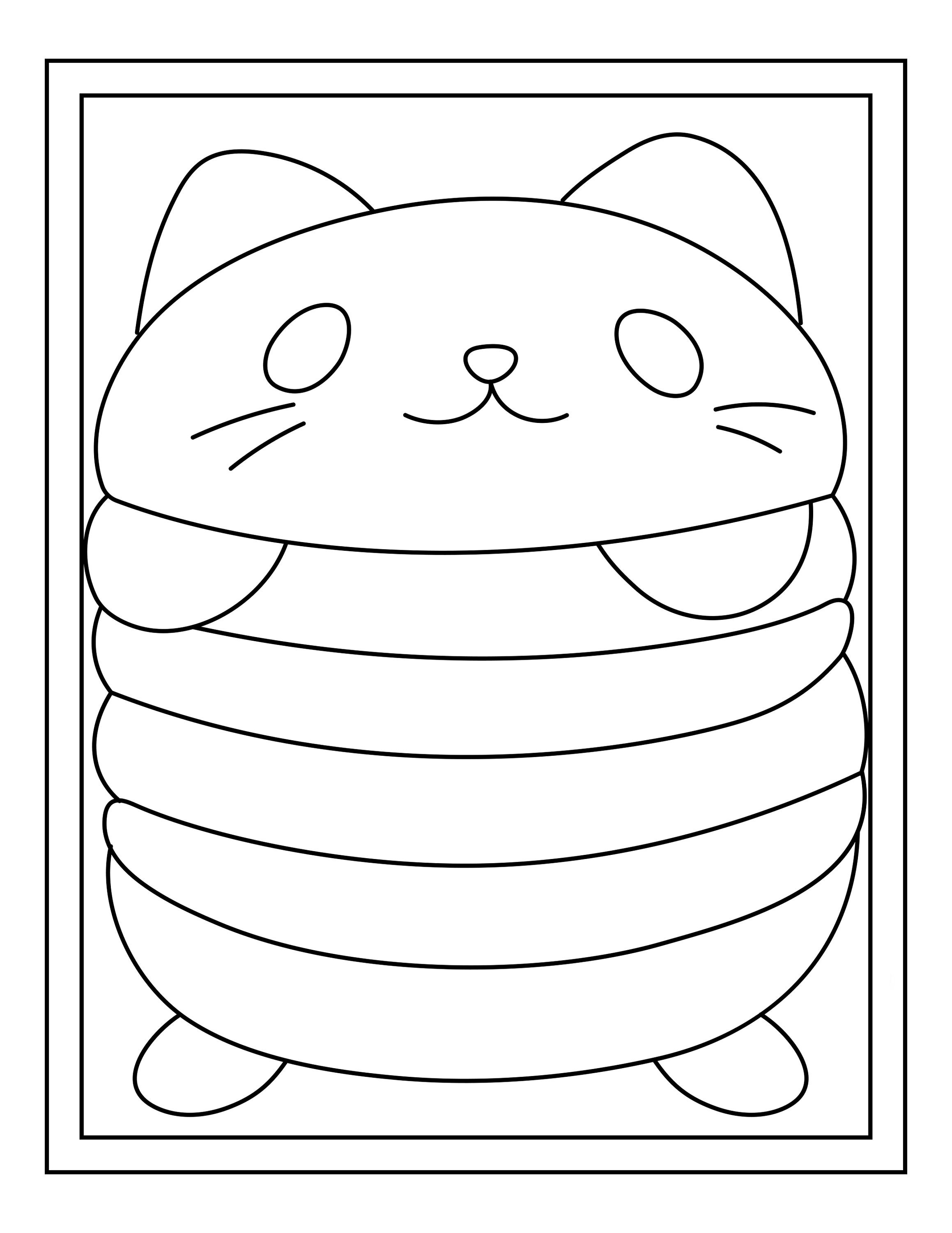 Squishy printable coloring pages