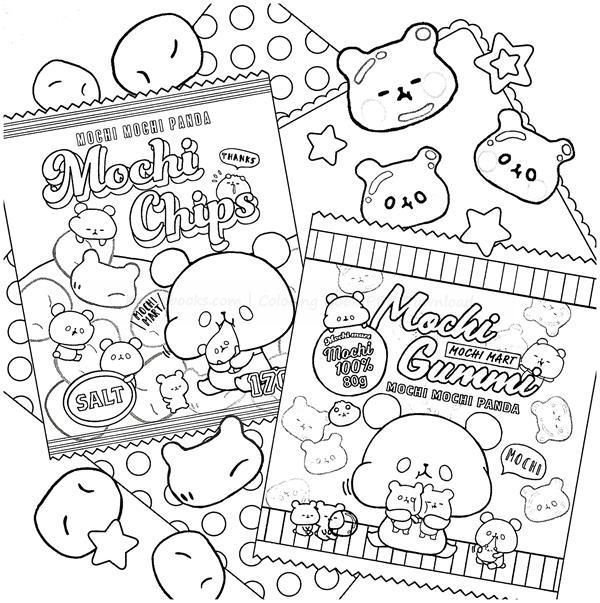 Mochi coloring pages printable for free download