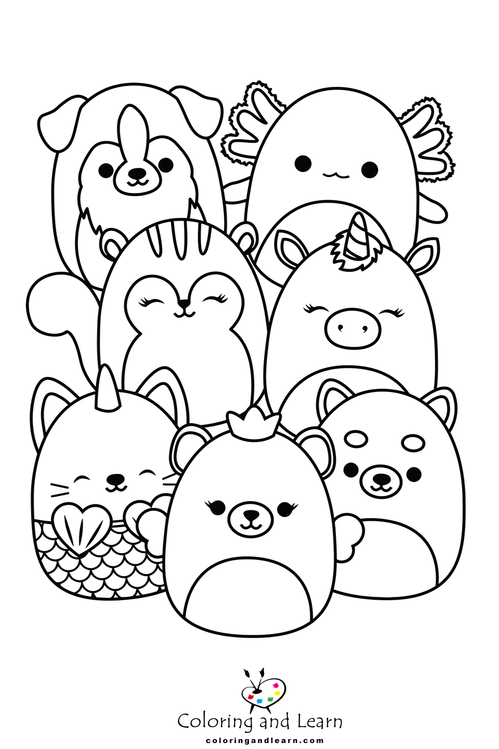 Squishmallows coloring pages