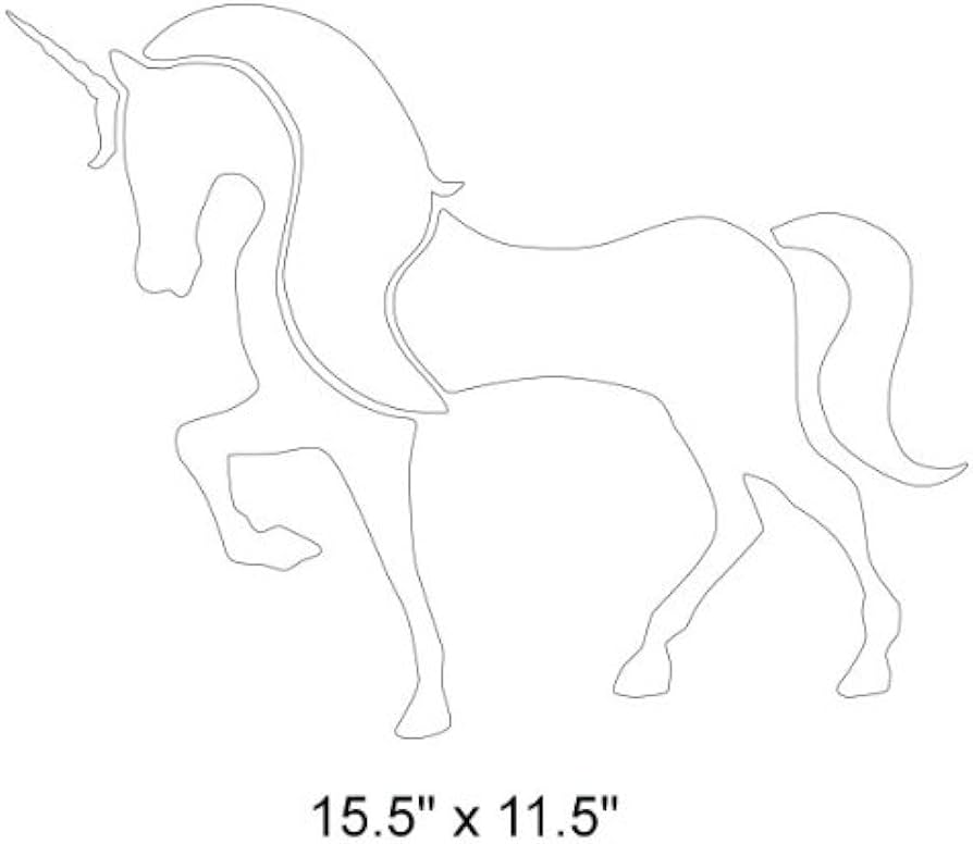 My wonderful walls unicorn wall stencil for painting a unicorn in a library or girls room tools home improvement