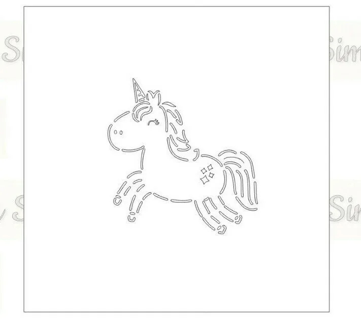 Unicorn pyo paint your own stencil