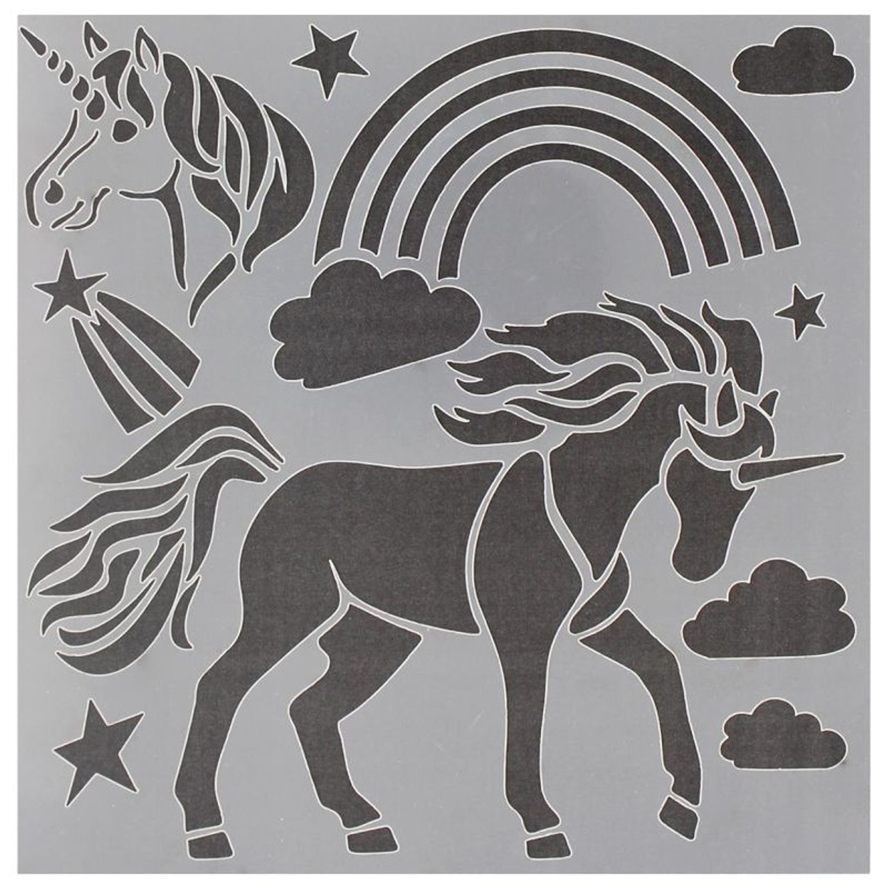 Unicorn stencil x