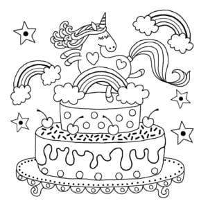 Free printable unicorn colouring pages for kids