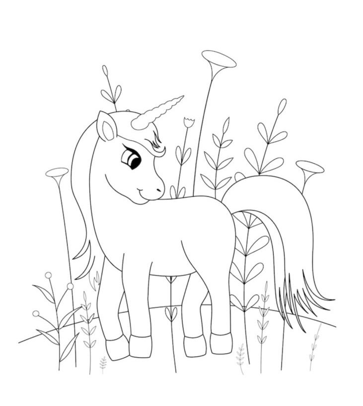 Free unicorn coloring pages pdf