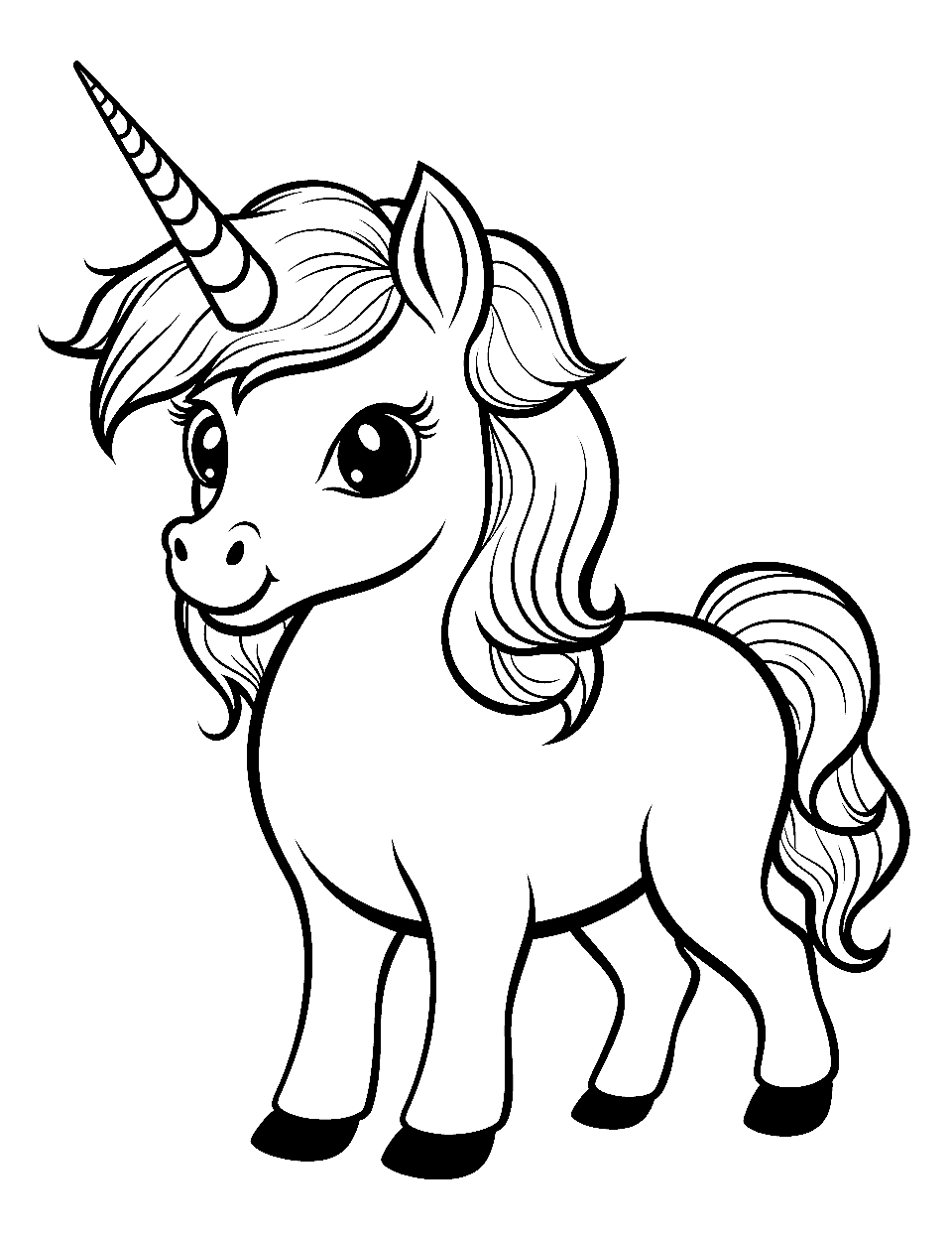 Unicorn coloring pages free printable sheets