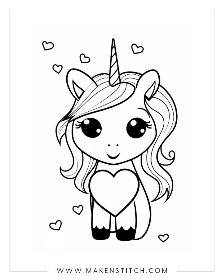 Free unicorn coloring pages for kids and adults