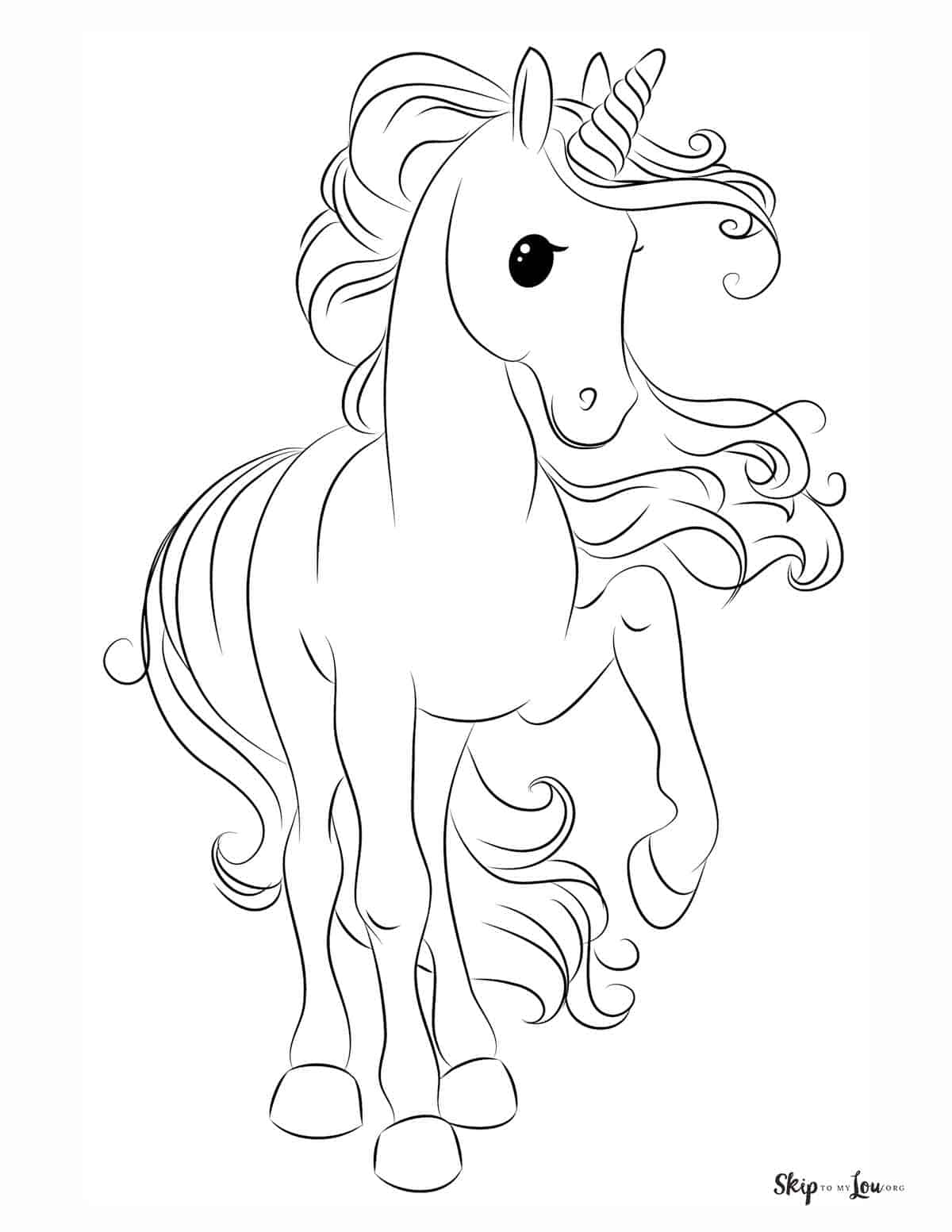 Magical unicorn coloring pages print for free skip to my lou