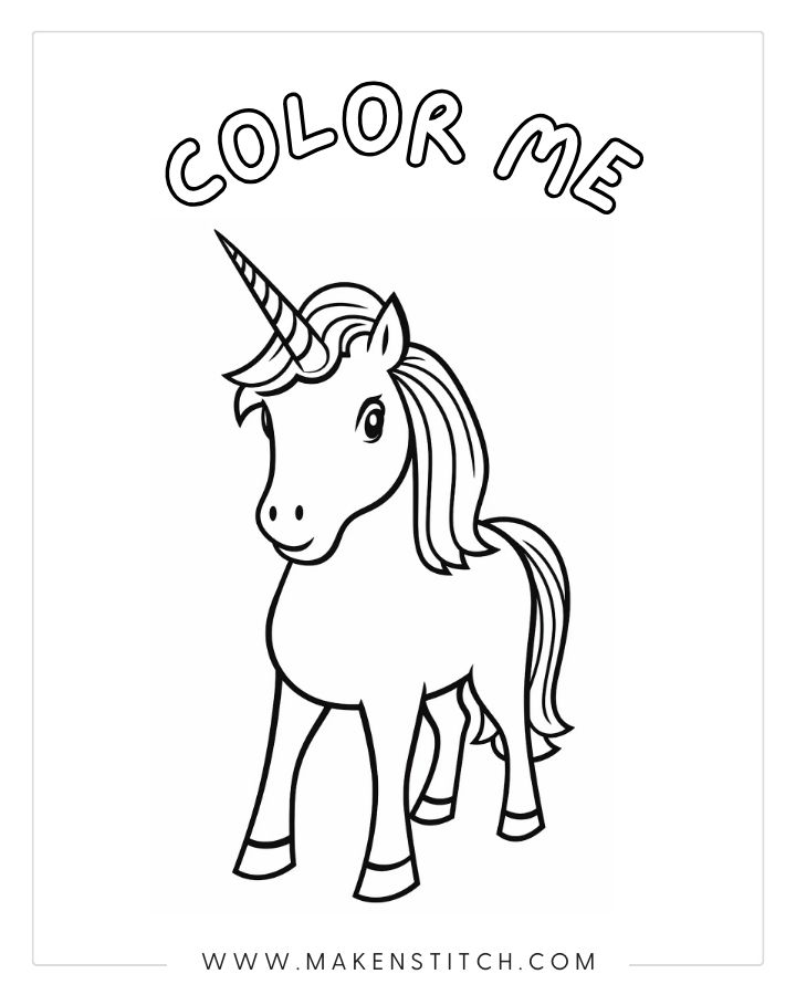 Free unicorn coloring pages for kids and adults