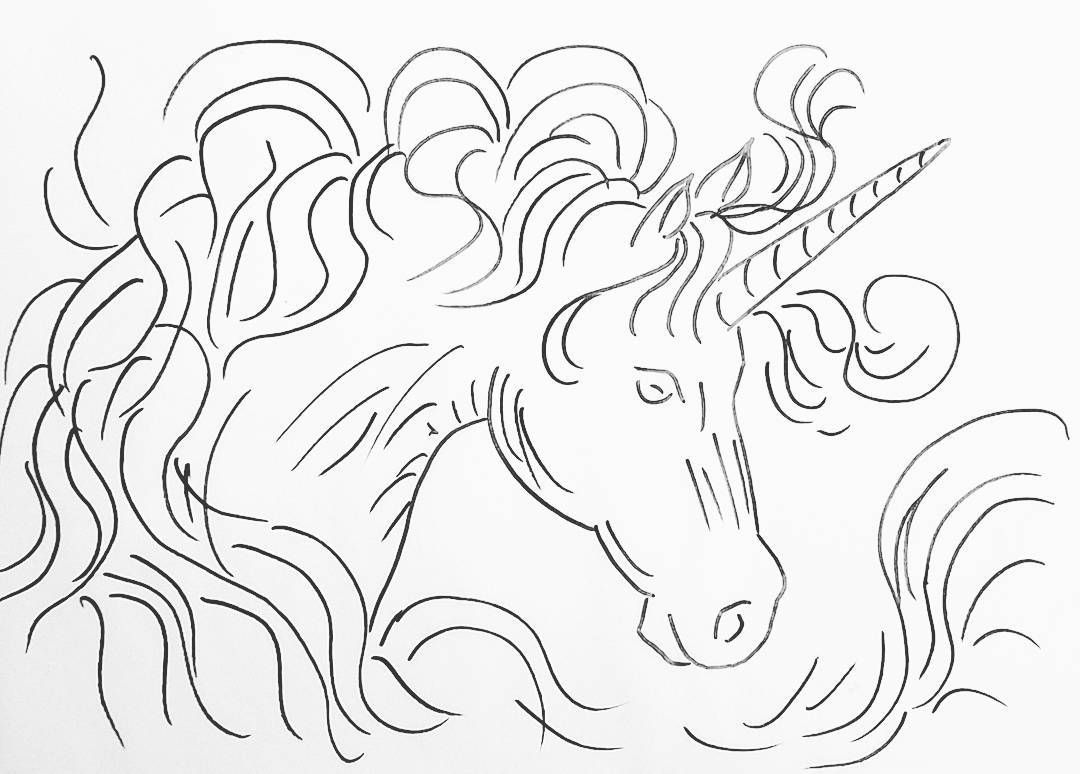 Free printable coloring sheet unicorn traceable angelafineart unicorn painting painting tutorial painting