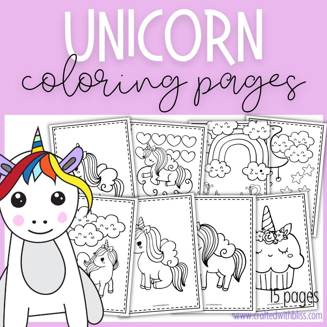 Unicorn coloring pages magical printable fun for kids