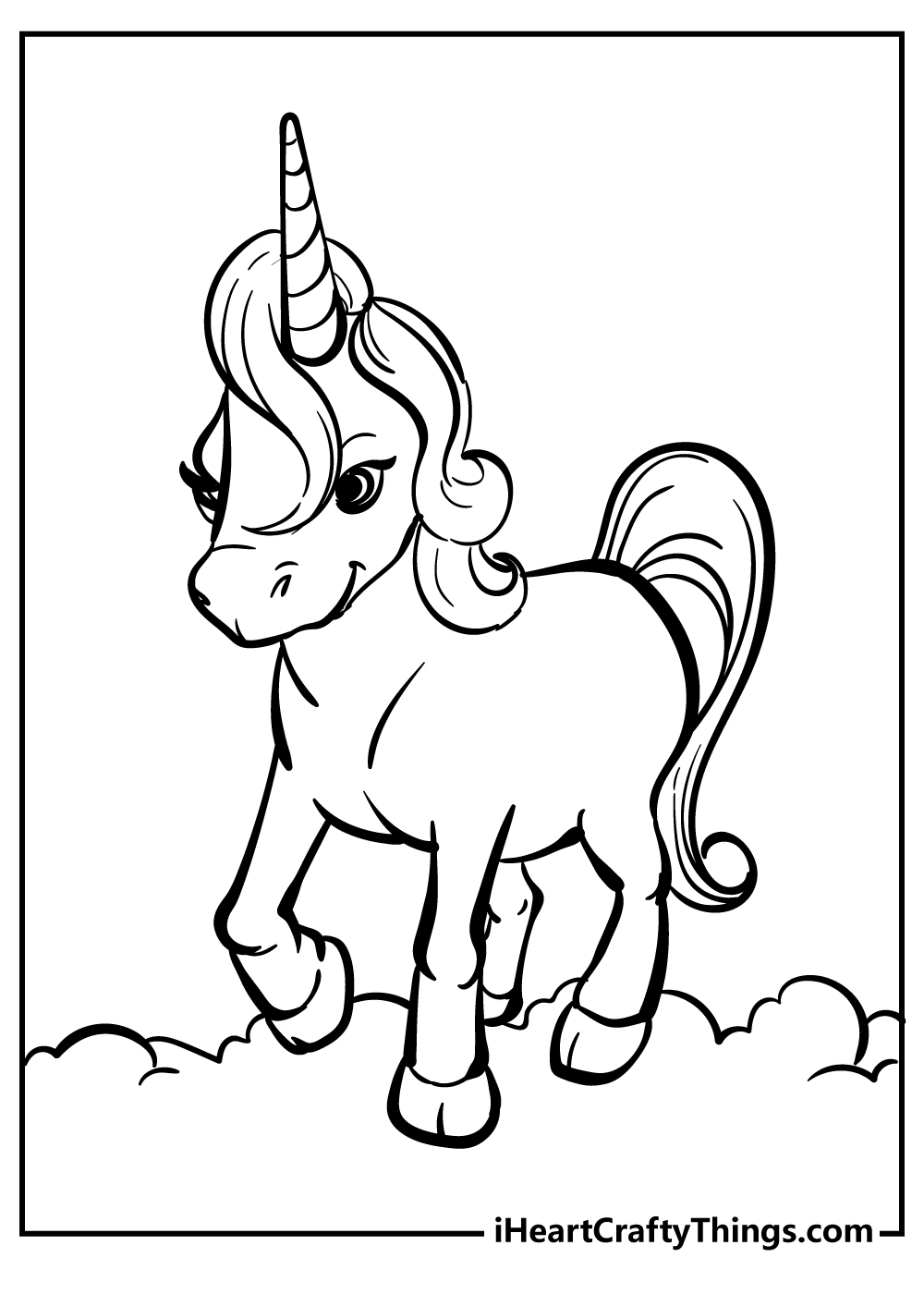 Unicorn coloring pages free printables