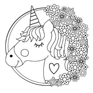 Free printable unicorn colouring pages for kids