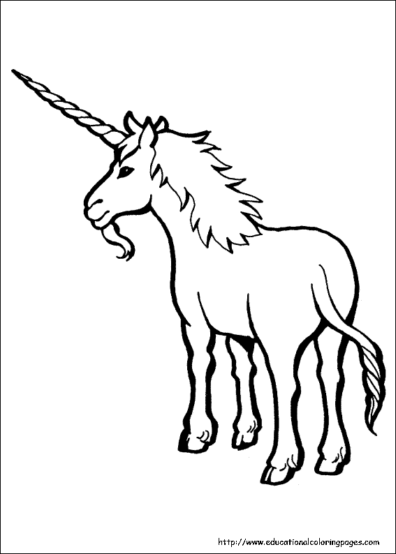 Unicorn coloring pages free for kids