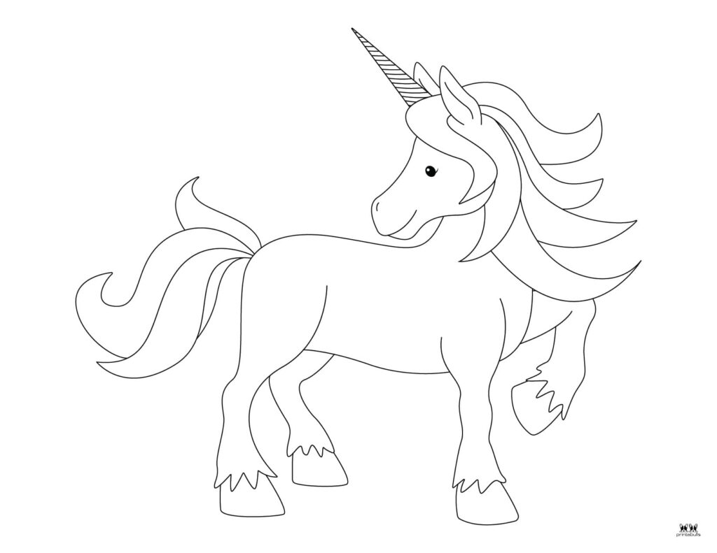 Unicorn coloring pages