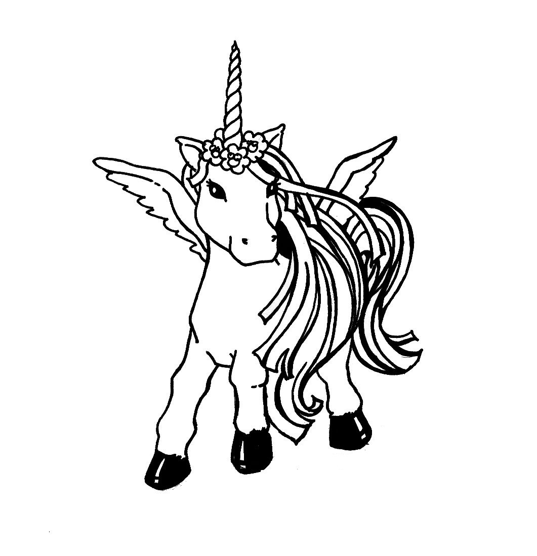 Free printable unicorn coloring pages for kids